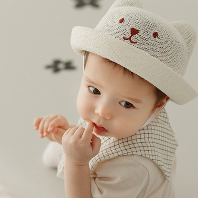 Happy Prince Johnny Bear Baby Straw Hat