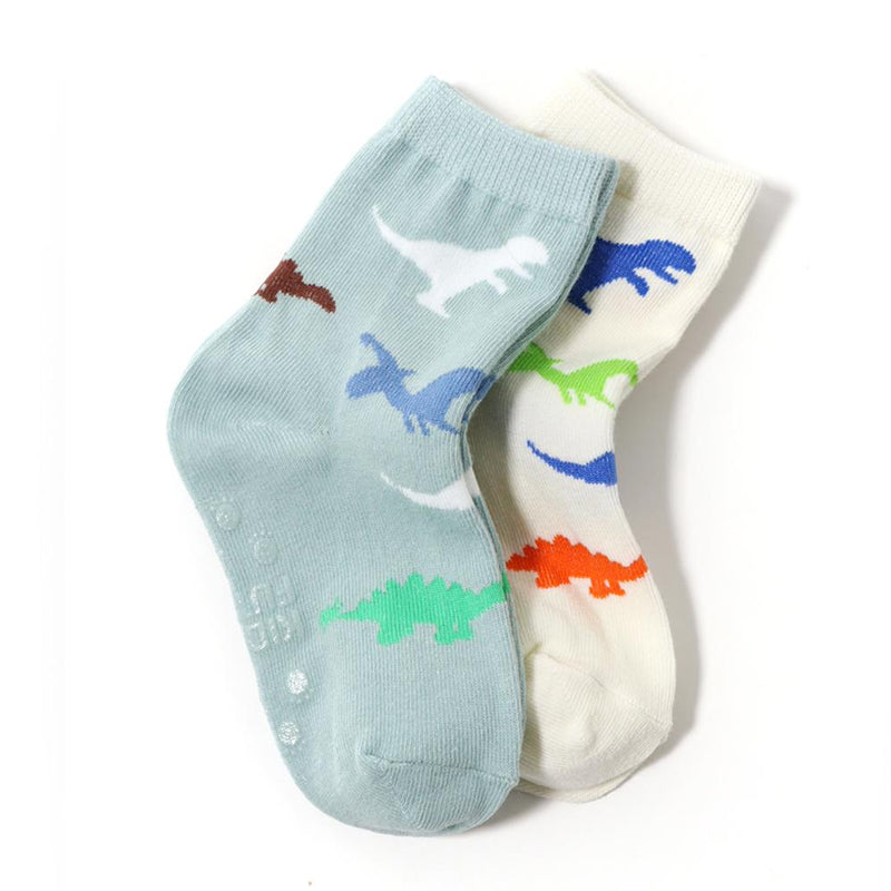 Kids Cotton Crew Socks Set-T Rex