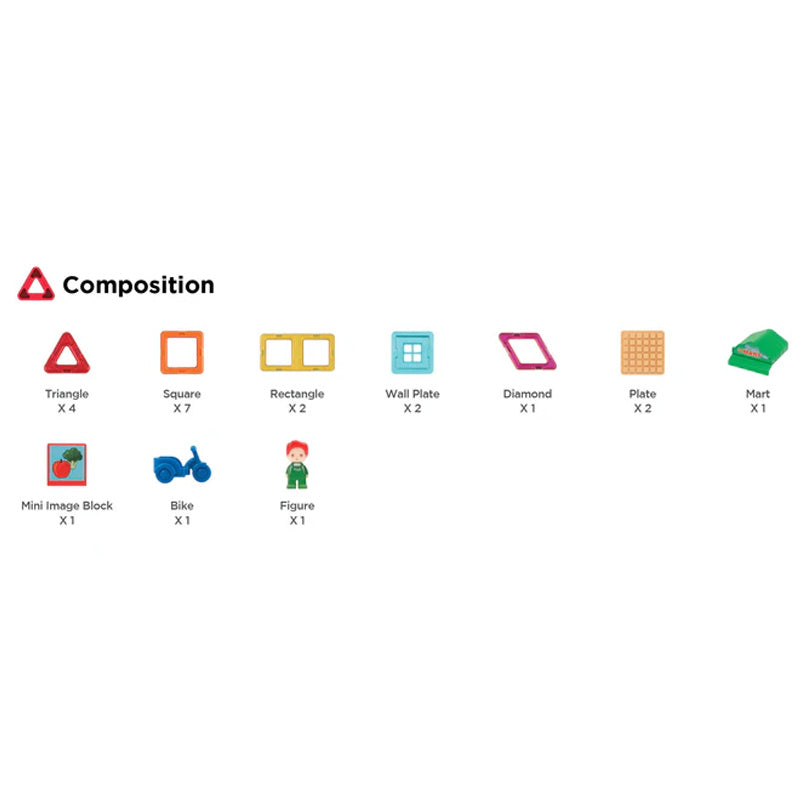 Magformers Town Set - Mart 22PC
