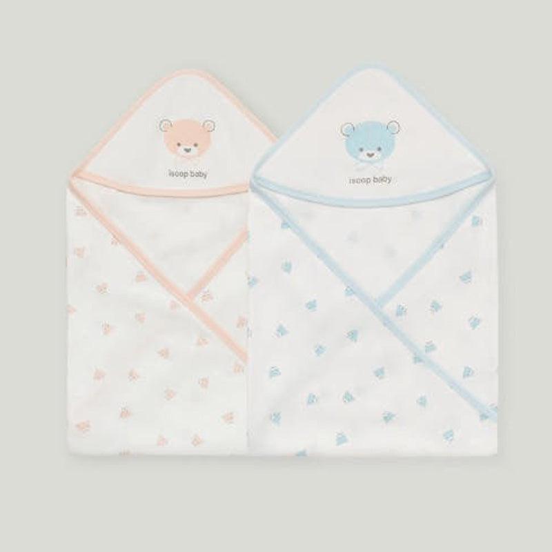 Reversible hooded Swaddle - Bear