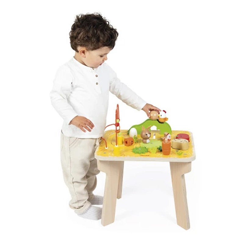 Janod Wooden Farm Activity Table