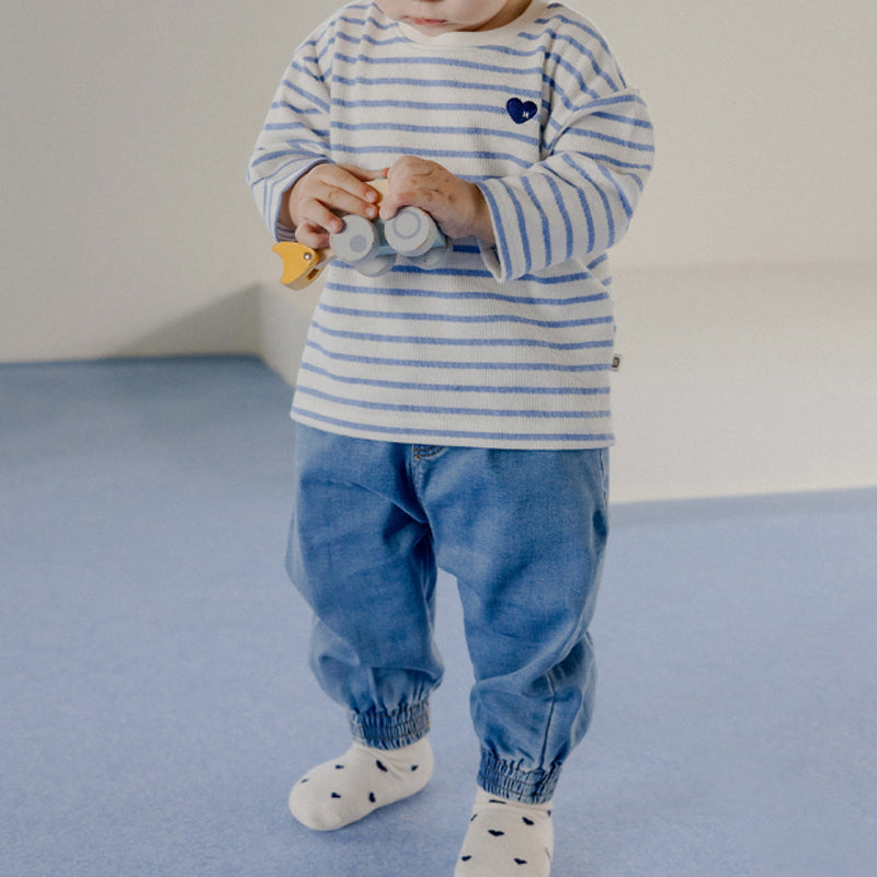Happy Prince Blue Denim Baby Jogger Pants