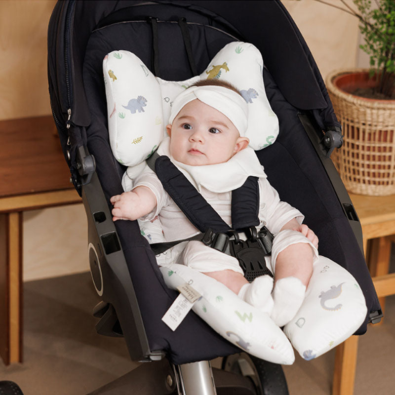 Bebenuvo Stroller Seat Pad-Alphabet Dino