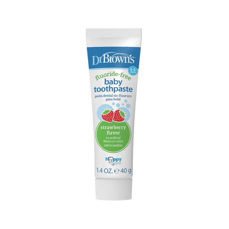 Dr. Brown’s  Fluoride-Free Baby Toothpaste, 1.4 Ounce, Strawberry