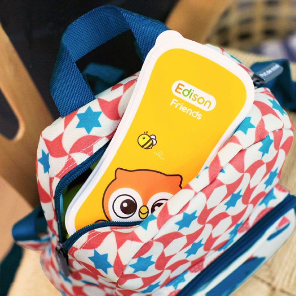 Stainless Steel Spoon Fork Set with Case -Animals (2+ Years Old)