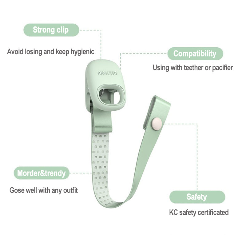 Moyuum Pacifier and Teether Clip