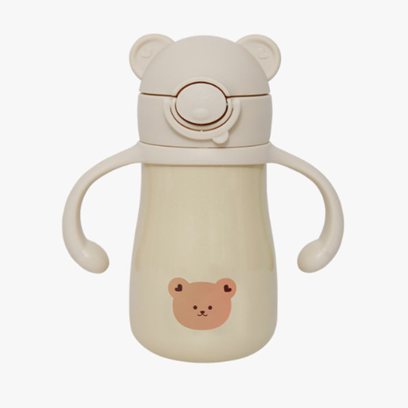 Stainless Capsule One-touch Thermo Cooled Straw Cup 260ml-Bear