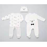 Cuby and Mom Baby Boy Double Sided Gift Set Bear Patterns