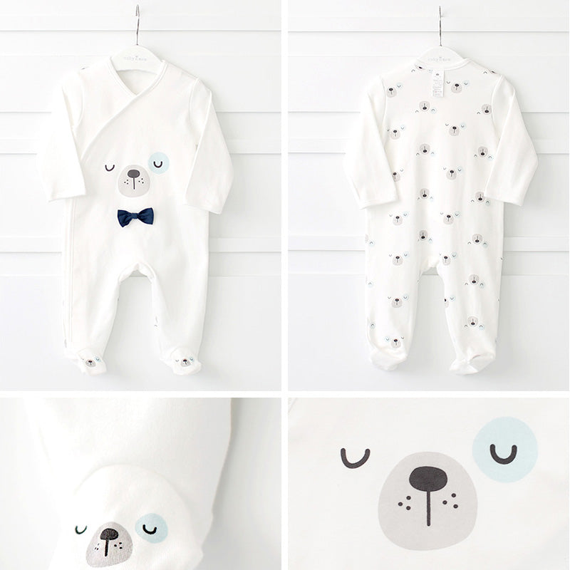 Cuby and Mom Baby Boy Double Sided Gift Set Bear Patterns