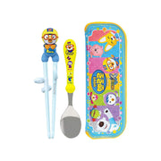 Edison Pororo Training Chopstick and Spoon w/ Case Set