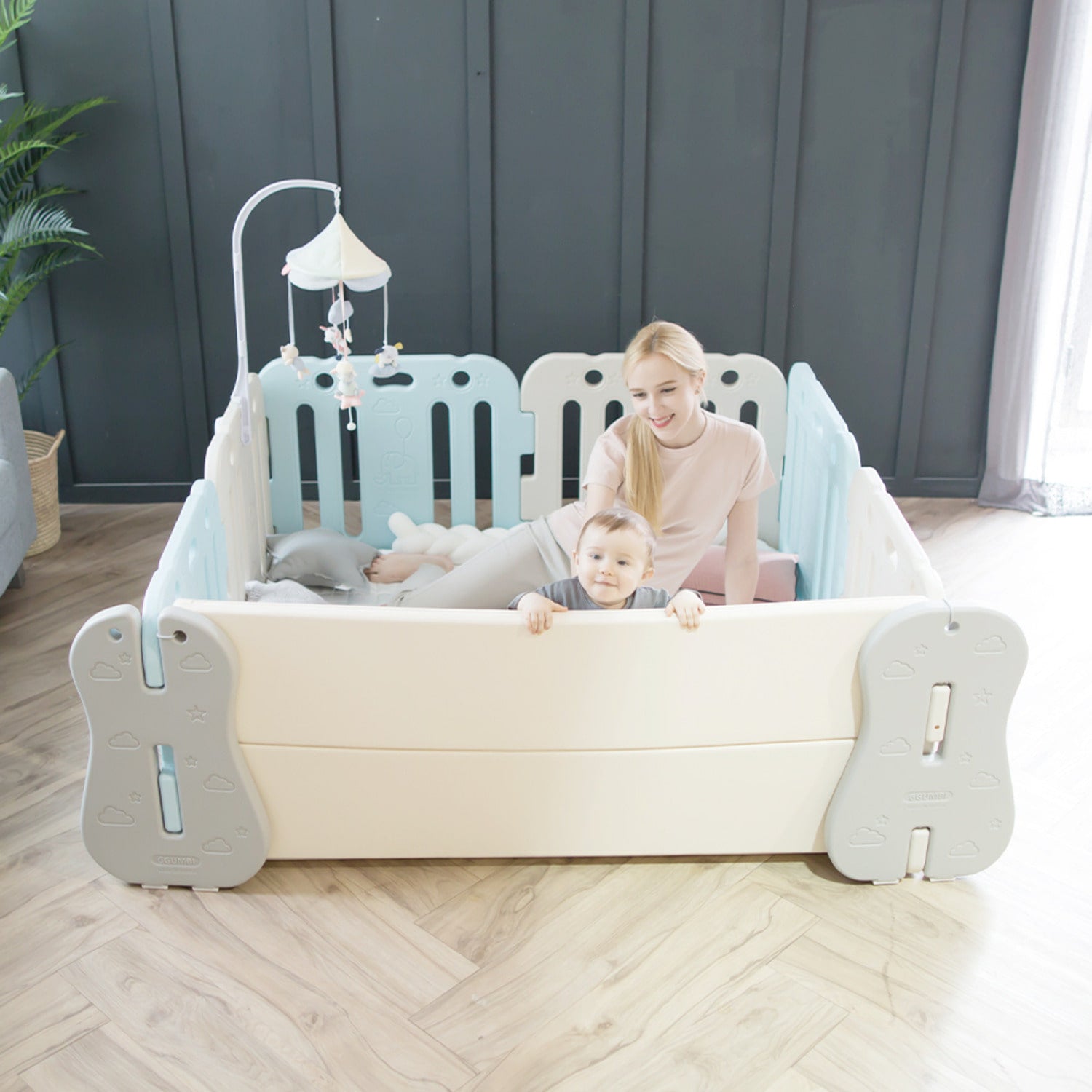 GGUMBI World Guard Baby Room Set (Basic Guard + Clean Mat)