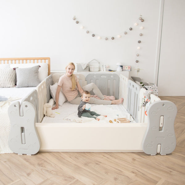 GGUMBI All Star Wood Baby Crib Full Set ( Baby Crib + Mattress +