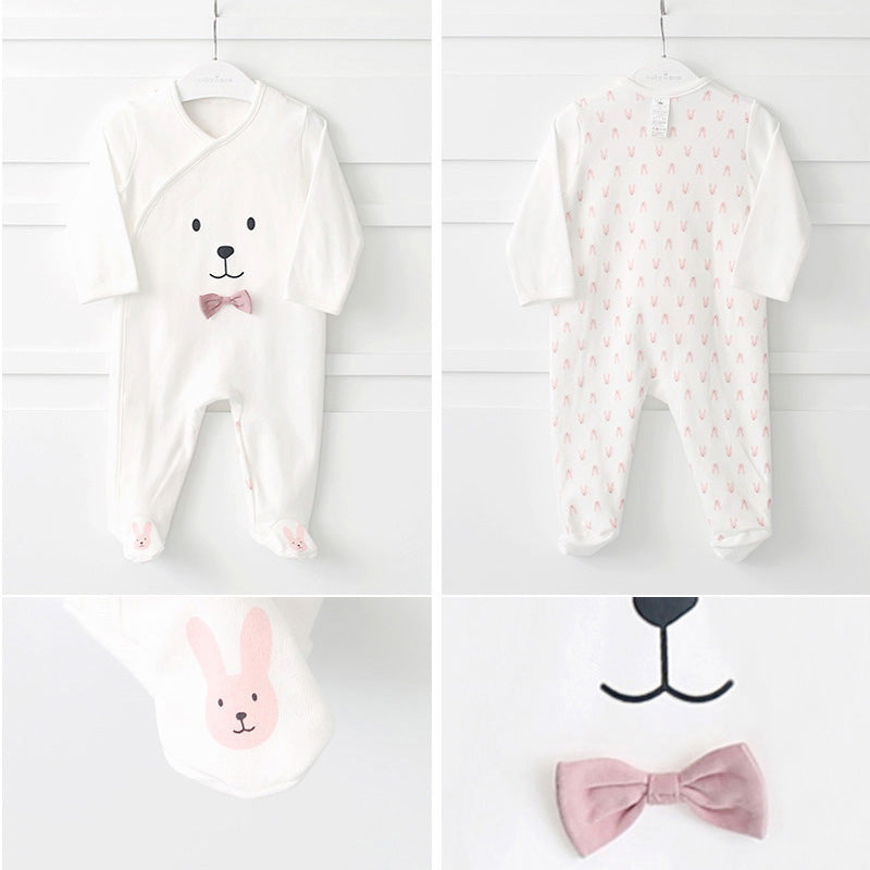 Cuby and Mom Baby Girl Double Sided Gift Set Rabbit Patterns