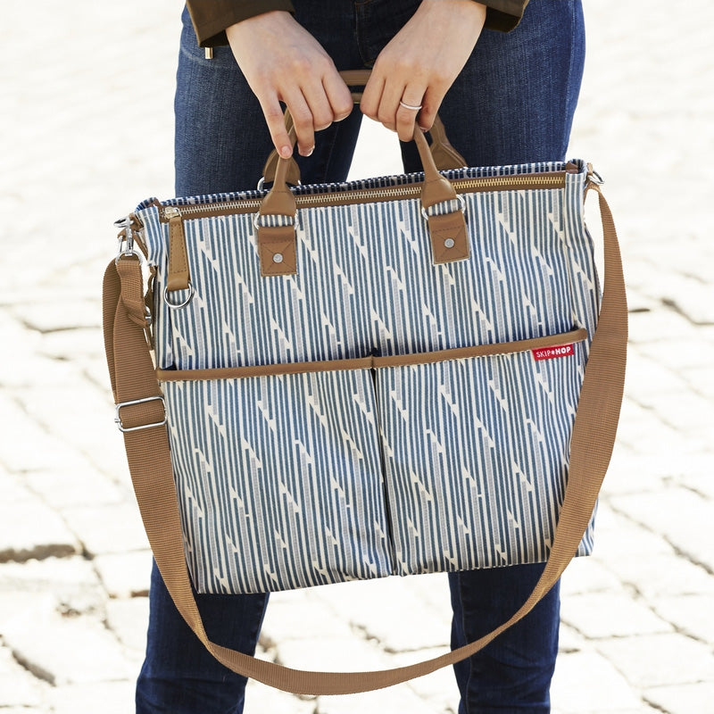 Skip Hop Duo Signature Diaper Bag - Blueprint Stripe
