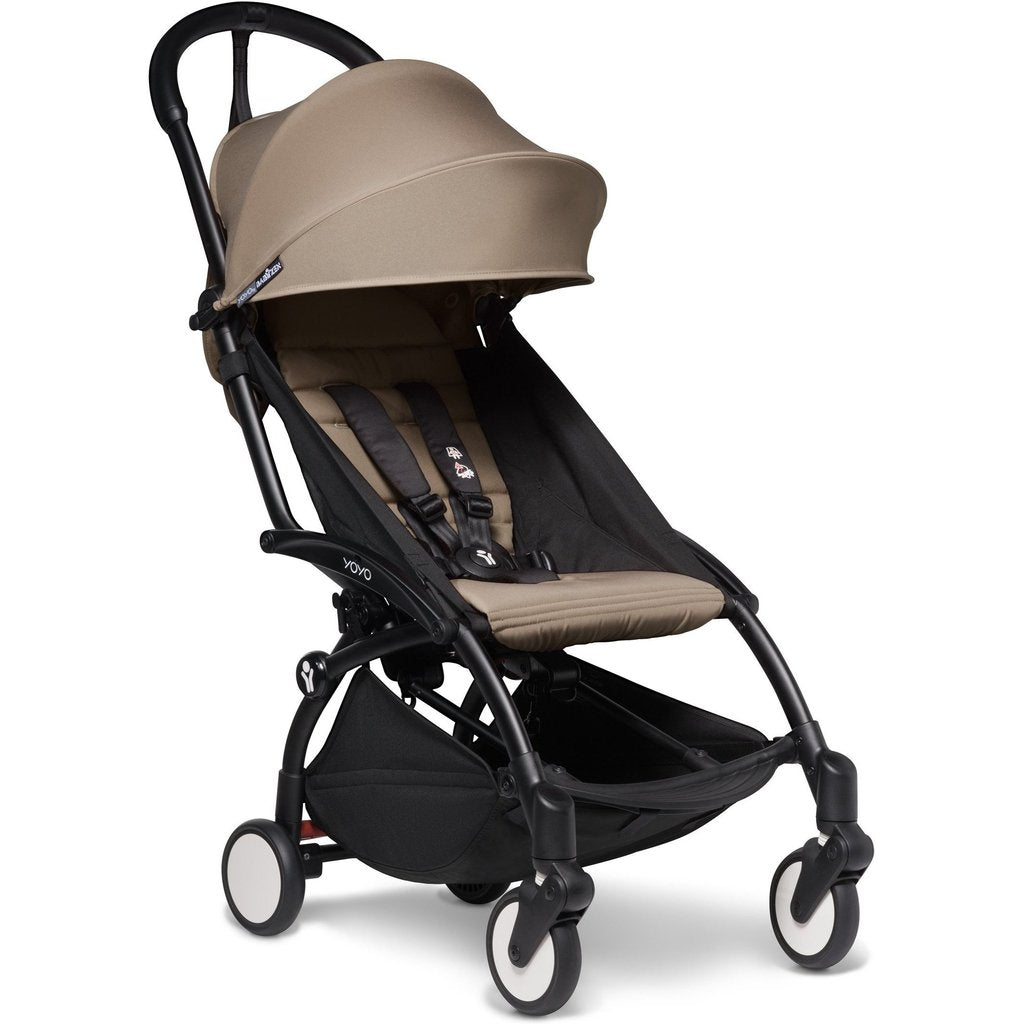 BabyZen YOYO2 6+ Complete Stroller With Black Base - Taupe
