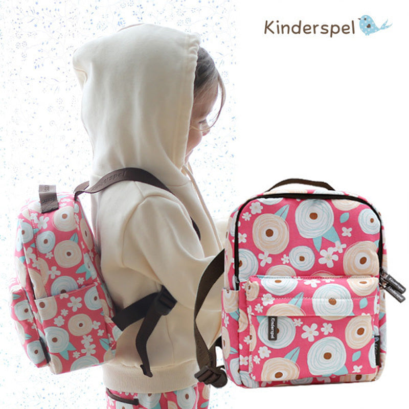 KINDERSPEL ALL-IN-ONE INSULATED BACKPACK WITH TETHER, FOR KIDS AND TODDLERS  (COTTON)
