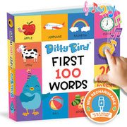 Ditty Bird 100 Words Sound Book | USB-C Rechargeable