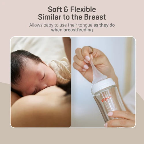 Pigeon PPSU Wide Neck Baby Bottle 2 Packs, 8.1 Oz (3+ months)