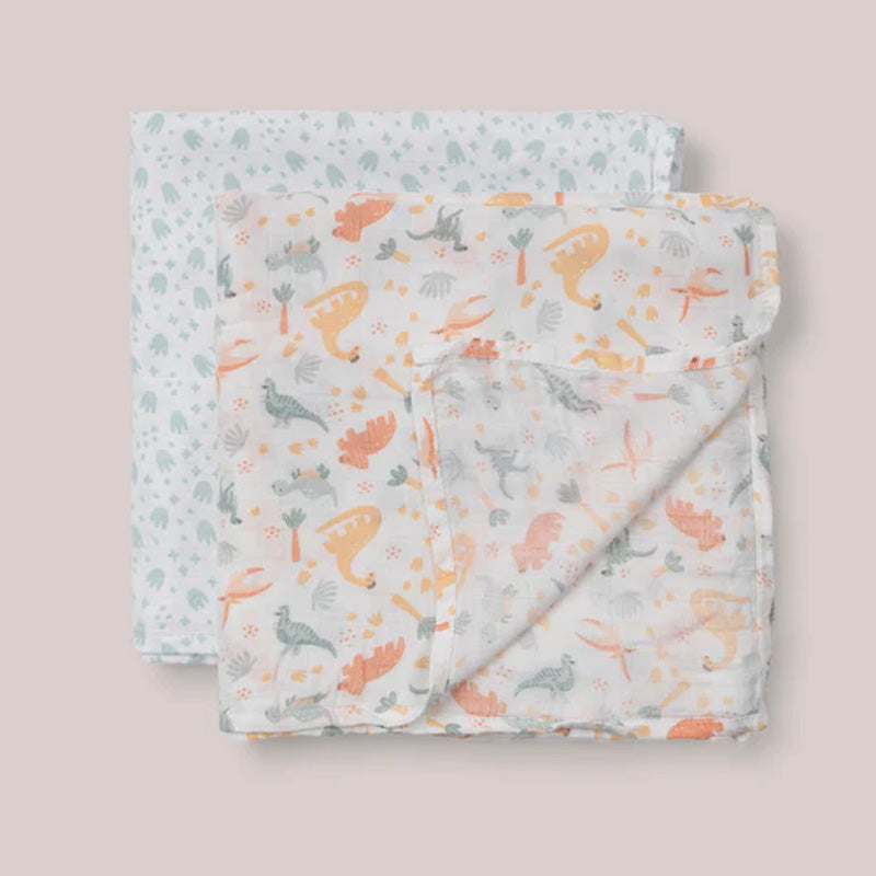Jujube 2-Pack Square Swaddle Blanket Set - Roarsome