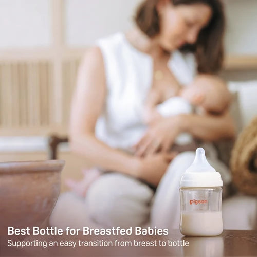Pigeon PPSU Wide Neck Baby Bottle 2 Packs, 8.1 Oz (3+ months)