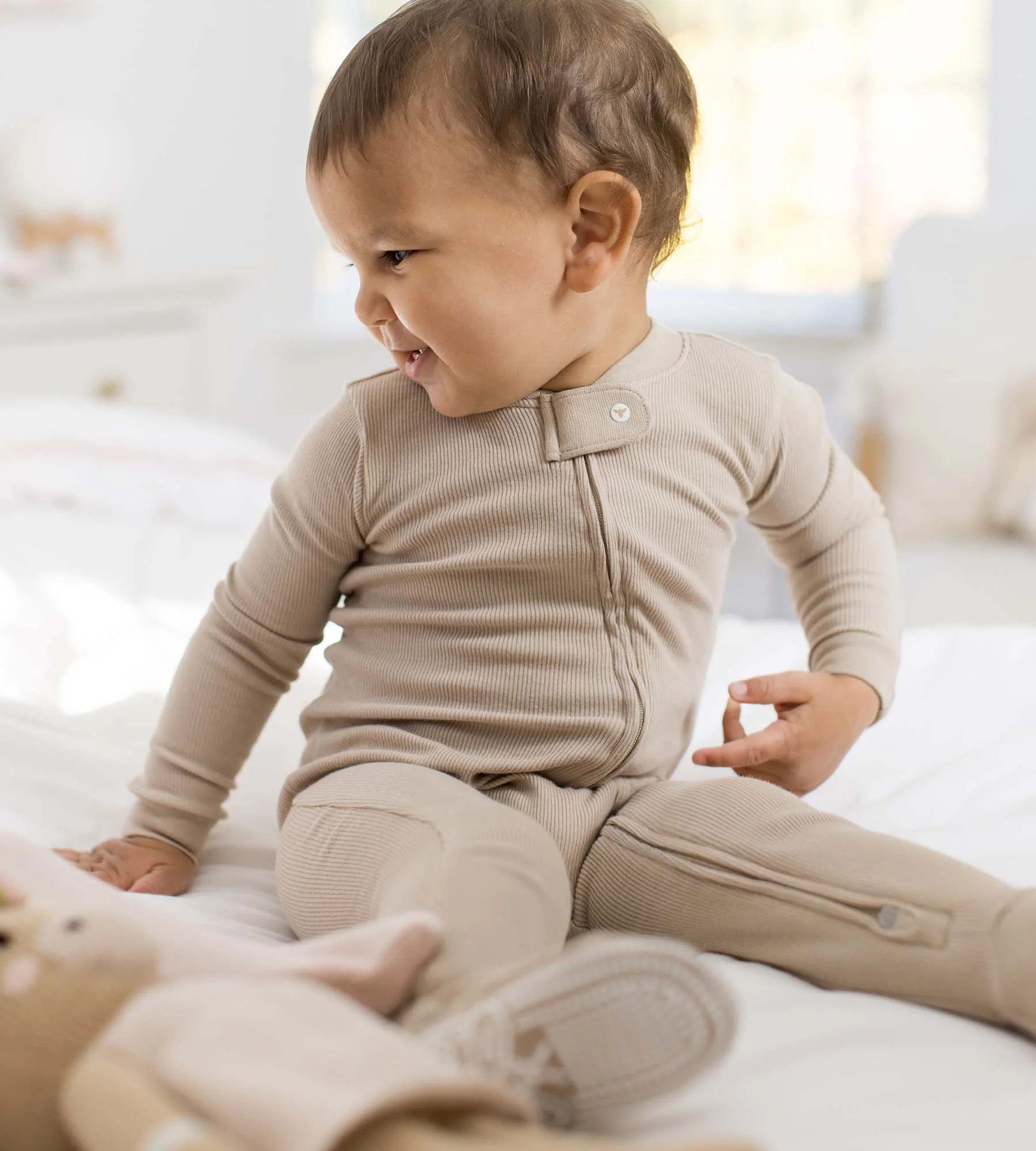 Burt's Bees Baby Solid Rib Organic Cotton Sleep & Play