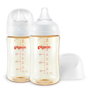 PPSU Wide Neck Baby Bottle 2 Packs, 8.1 Oz(3+ months) (Not Glass)