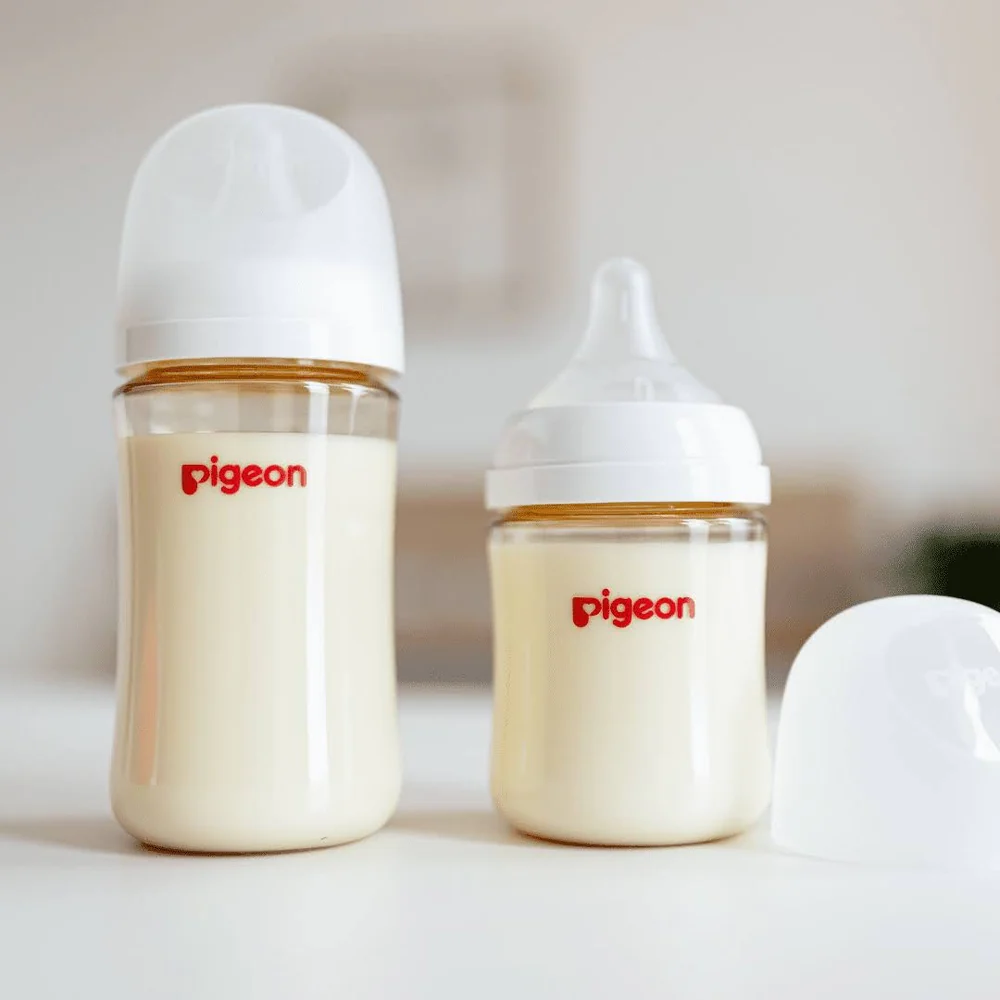 Pigeon PPSU Wide Neck Baby Bottle 2 Packs,5.4 Oz (160ml)