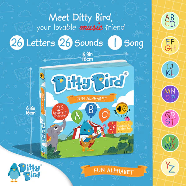 Ditty Bird ABC Fun Alphabet | USB-C rechargeable