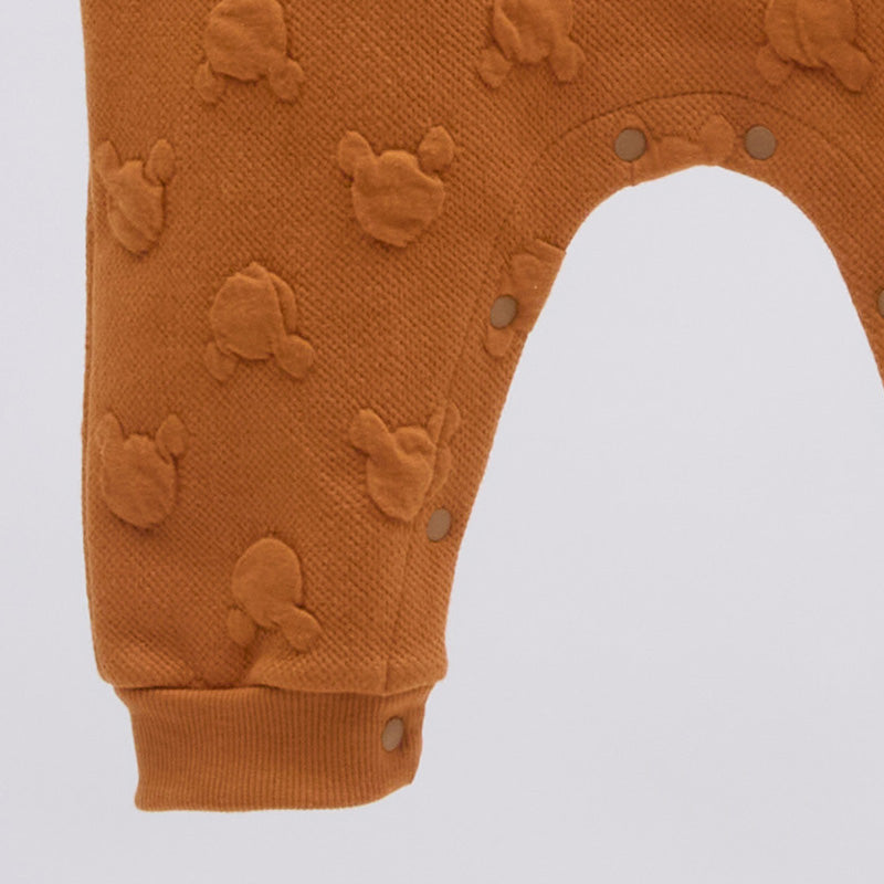 Akkomi Camel  Korean Baby Overall and T-Shirt Set