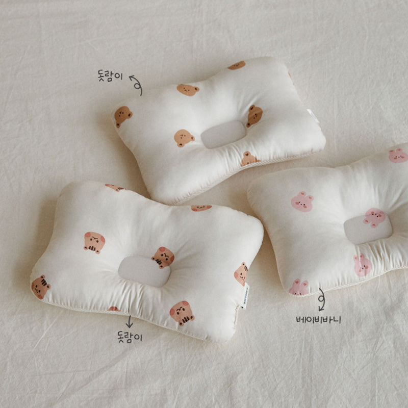 Animal Friends All-Season Baby Head Shaping Pillow for Newborns