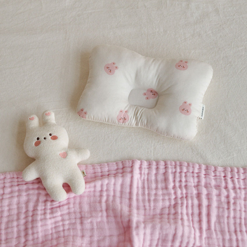 Animal Friends All-Season Baby Head Shaping Pillow for Newborns