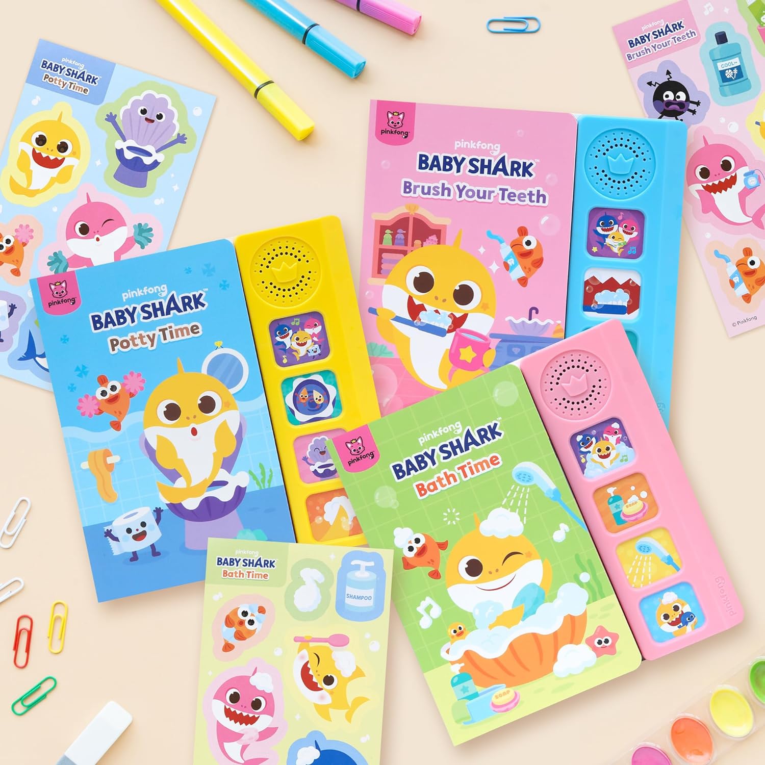 Pinkfong Baby Shark Healthy Habits Sound Books Boxed Set