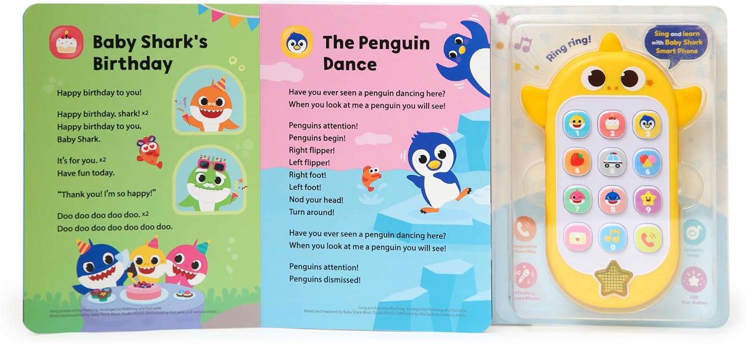 Pinkfong Baby Shark Sing & Learn Smart Phone and Book Set