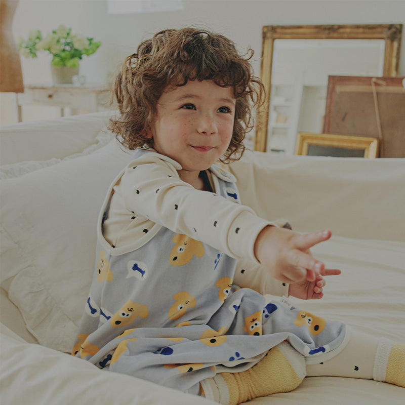 Kids Long Sleeping Vest - Dudu Puppy