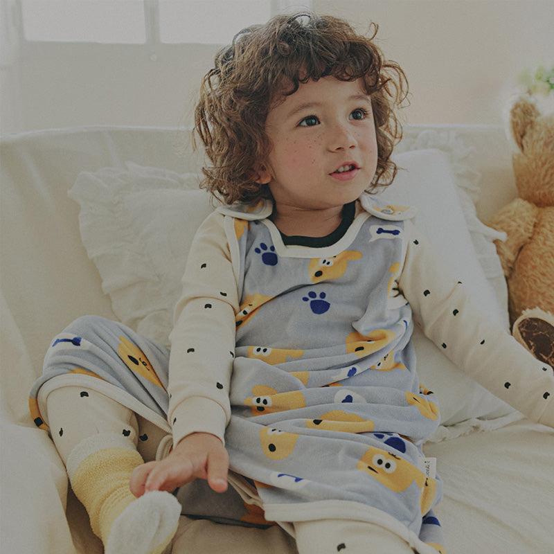 Kids Long Sleeping Vest - Dudu Puppy