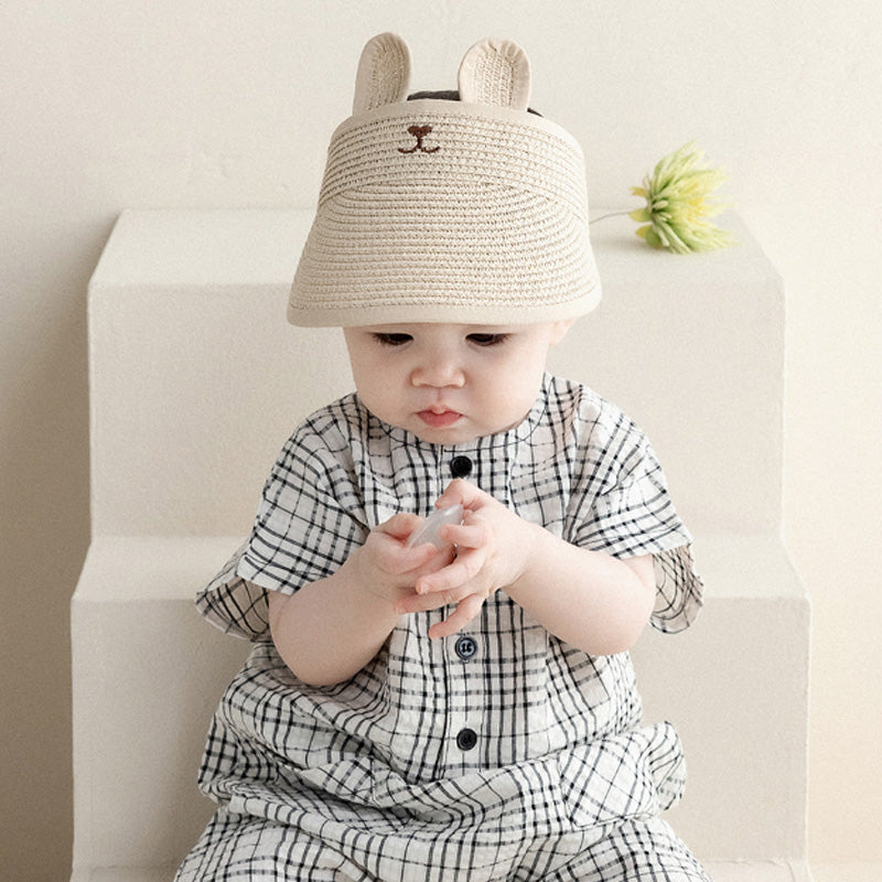 Happy Prince Bear Baby Straw Sun Cap