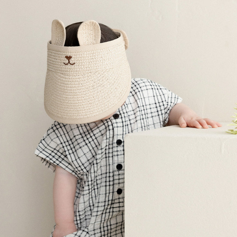 Happy Prince Bear Baby Straw Sun Cap