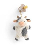 Itzy Ritzy Bitzy Pal Natural Rubber Pacifier & Lovey - Carmen the Cow