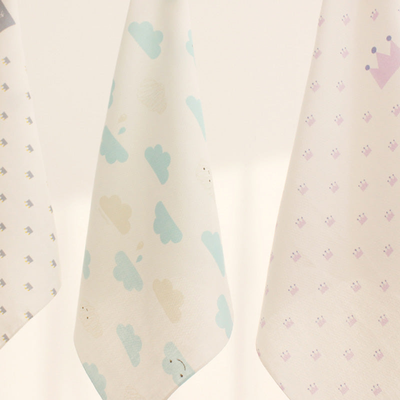 Korean Pure Cotton Character Handkerchief 10pcs Set