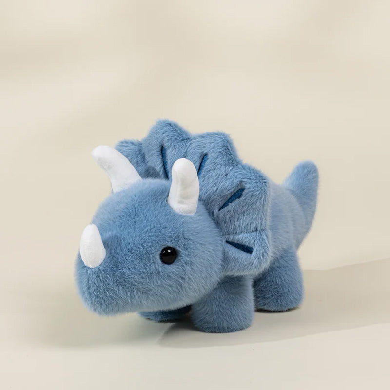 Coco Village Dino Plush Toy Blue Triceratop – Queens Baby