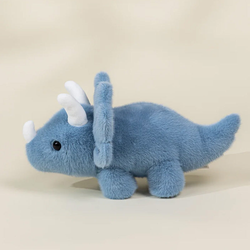 Coco Village Dino Plush Toy Blue Triceratop