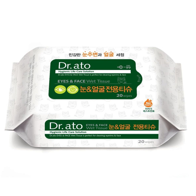 Dr.ato Eyes & Face Wet Tissue 20p X 6packs