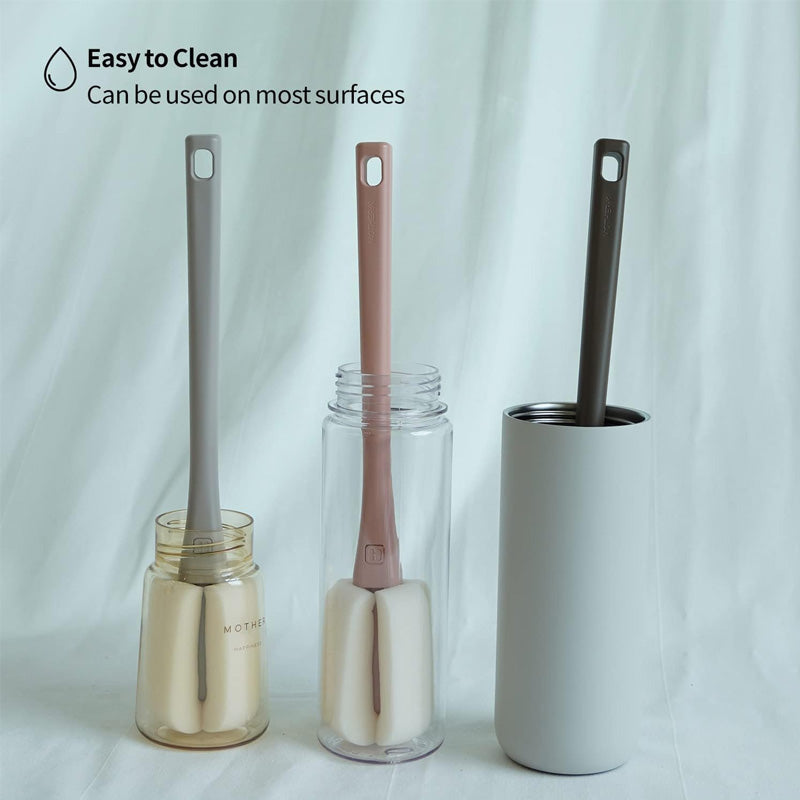 Mother-K Interchangeable Sponge Bottle Brush Set (1 Brush+2 Heads)