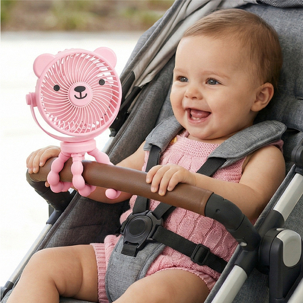 Itzy Ritzy Itzy Breeze 3-Speed Stroller Fan - Pink