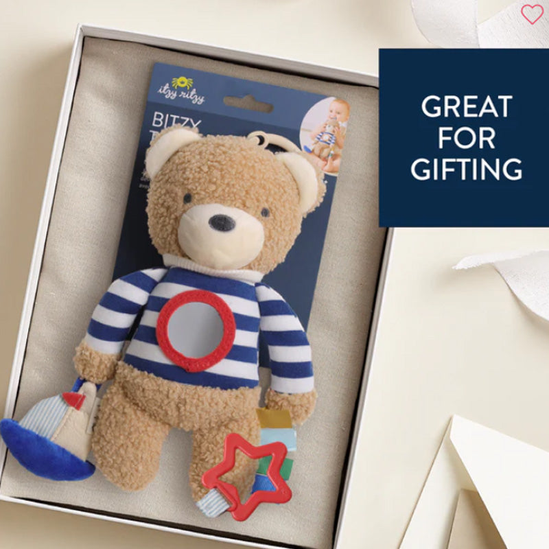 Itzy Ritzy Bitzy Traveler Developmental Sensory Toy-Theo the Nautical Bear