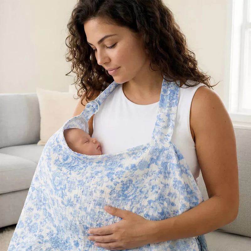 Itzy Ritzy Breastfeeding Cover - Blue Toile