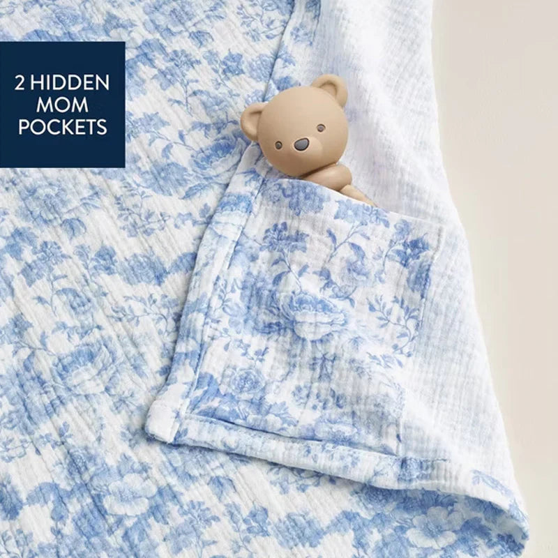 Itzy Ritzy Breastfeeding Cover - Blue Toile