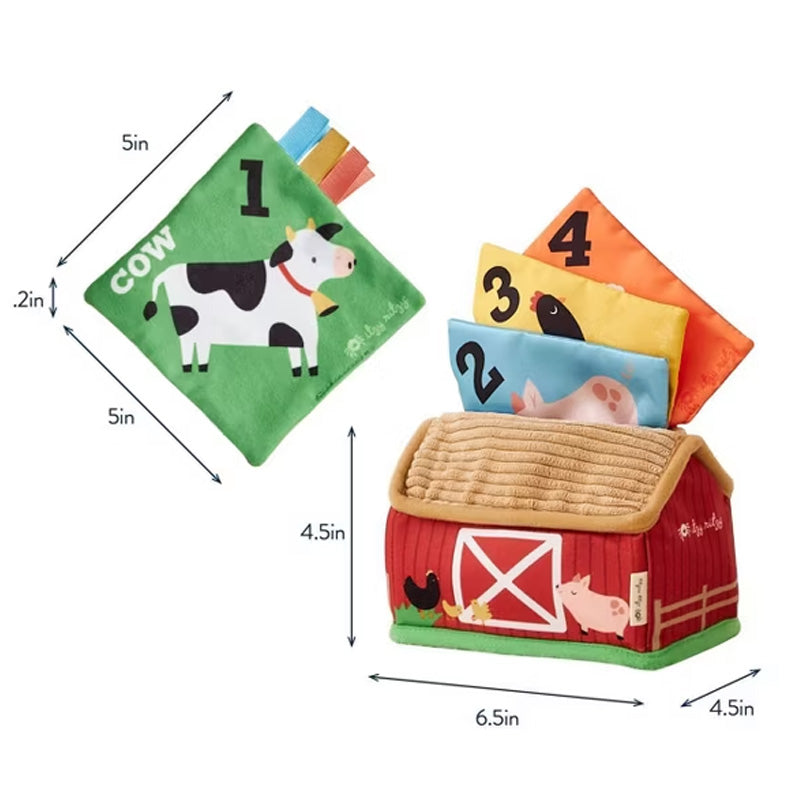 Itzy Ritzy Itzy Sensory Scarves Pull-And-Take Toy-Farm Friends