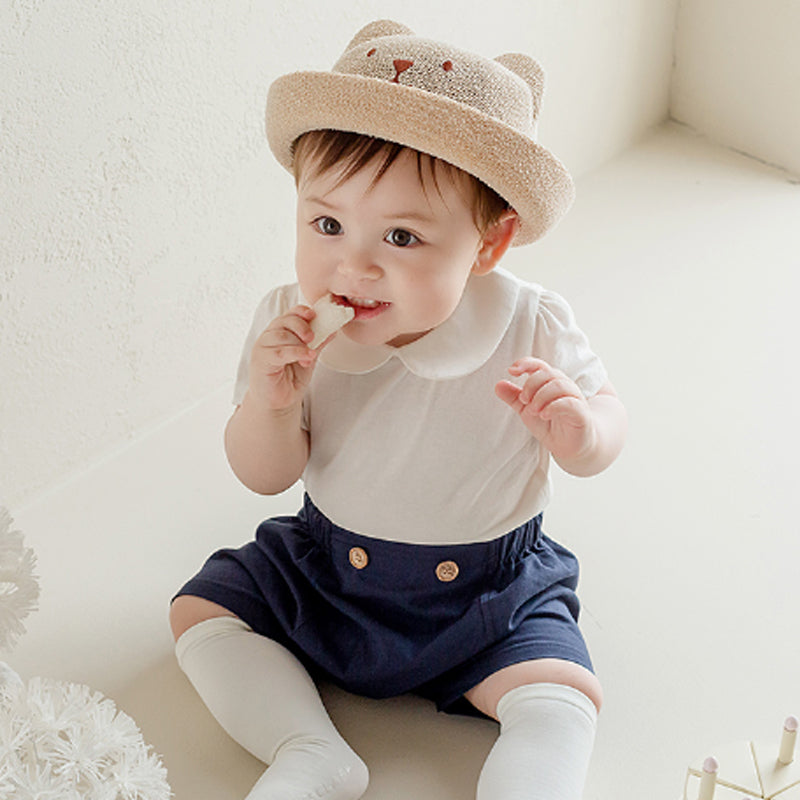 Happy Prince Johnny Bear Baby Straw Hat