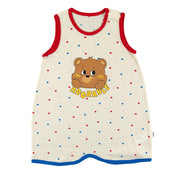 Kids Cotton Cool Mesh Sleeping Vest - Bear